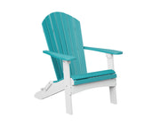 Berlin Gardens Adirondack stoel in Horizonblauw met Sneeuwwit – frisse en verfijnde outdoor stoel voor elke tuin.