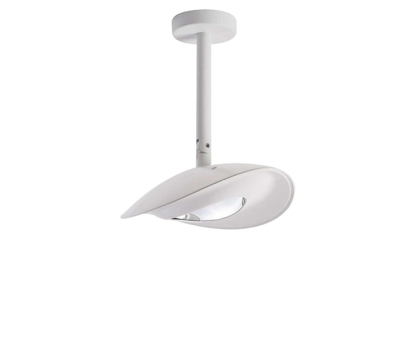 Witte HOTDOOR plafondverwarmer – design infrarood terrasverwarmer met low glare lamp en IP44-bescherming