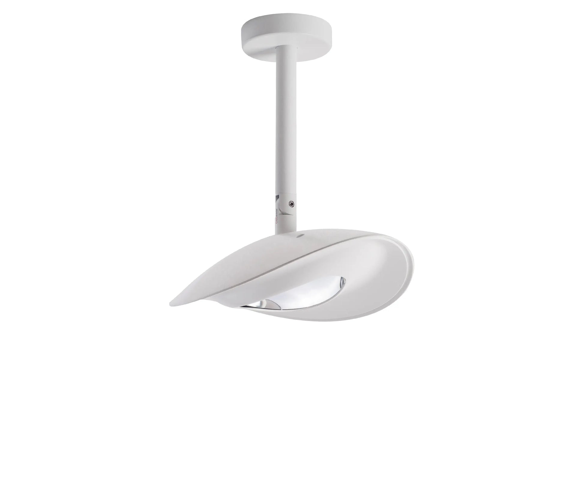 Witte HOTDOOR plafondverwarmer – design infrarood terrasverwarmer met low glare lamp en IP44-bescherming
