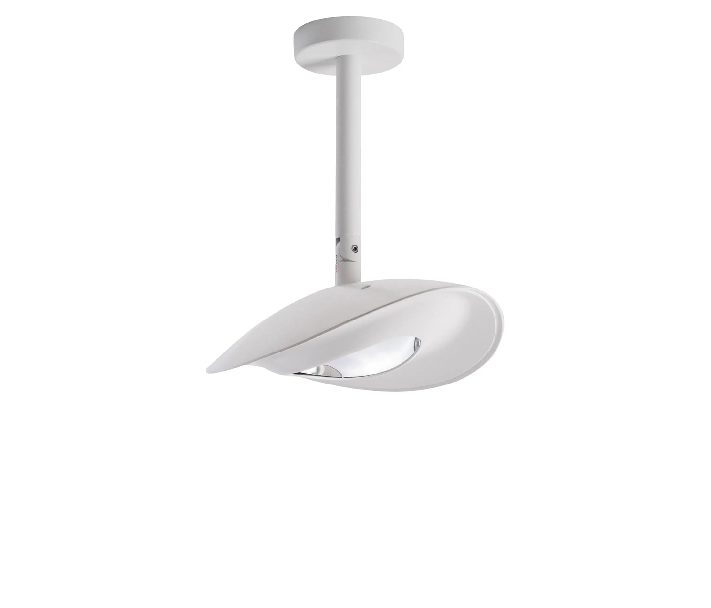 Witte HOTDOOR plafondverwarmer – design infrarood terrasverwarmer met low glare lamp en IP44-bescherming