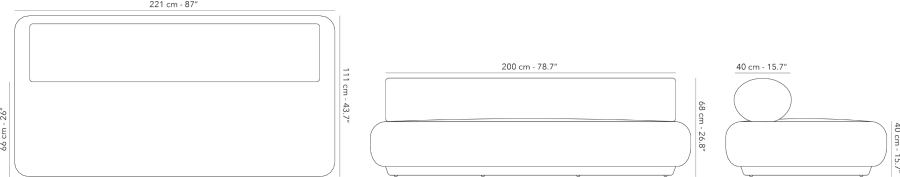 Modulaire buitenbank 3-zits van teak – Tatami Sofa | Jardinico