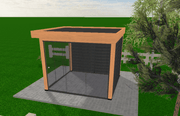 Douglas houten overkapping plat dak Sublime YARD Outdoor 300x300