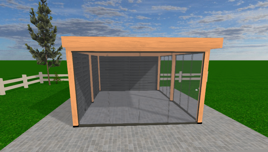 Douglas Overkapping 600x400 met Glazen Schuifwanden | Sublime YARD Outdoor