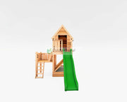 Speelhuisje met Glijbaan van Douglashout | Landelijk Speeltoestel | Outdoor Island