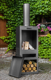 Tuinhaard | CookKing Rosa - houtkachel buiten