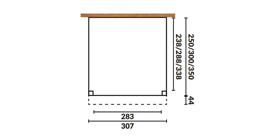 Aanbouwveranda van Douglashout | YARD Outdoor | Oblique Schuin Dak YARD Outdoor