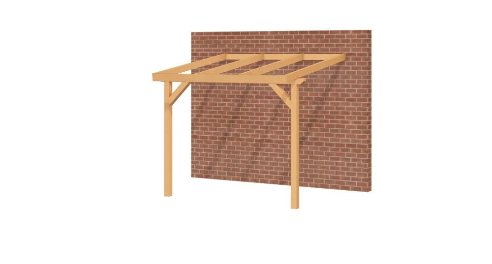 Aanbouwveranda van Douglashout | YARD Outdoor | Oblique Schuin Dak YARD Outdoor