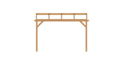 Aanbouwveranda van Douglashout | YARD Outdoor | Oblique Schuin Dak YARD Outdoor