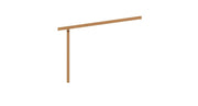 Aanbouwveranda van Douglashout met 3 Staanders | YARD Outdoor | Oblique Schuin Dak YARD Outdoor