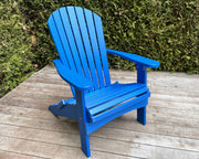 Adirondack terrasstoel in Pacific Blue – stijlvolle kunststof stoel voor buiten met rijke blauwe kleur