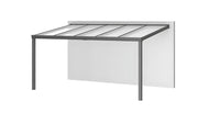 Aluminium veranda met polycarbonaat dak 500x300 cm op 2 staanders