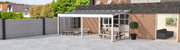Aluminium Veranda 500x350 met Glasdak | YARD Outdoor Bouwpakket