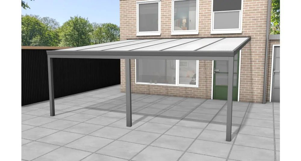 Aluminium Veranda - Polycarbonaat Dak | YARD Outdoor 600x400 - Chique Buiten Leven - YARD Outdoor - Aluminium veranda