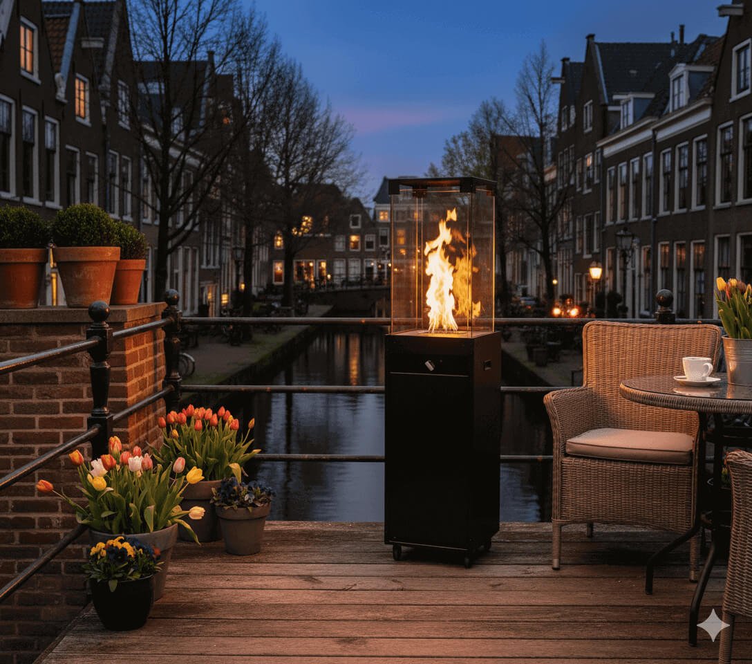 Chique Moderne Terrasverwarmer op Gas - Chique Buiten Leven - Chique Buiten Leven - Terrasverwarmer op gas