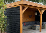 Douglas houten overkapping plat dak Grandiose YARD Outdoor 400x270