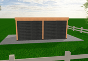 Douglas Houten Overkapping met Schuur | Sublime YARD Outdoor | 600 x 300