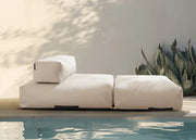 POOLSOFA van BADESOFA in perlmutt – stijlvolle drijvende loungebank voor zwembadgebruik