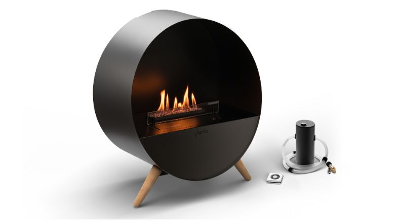 Automatische Vrijstaande Bioethanol Haard | Bubble Floor | Planika
