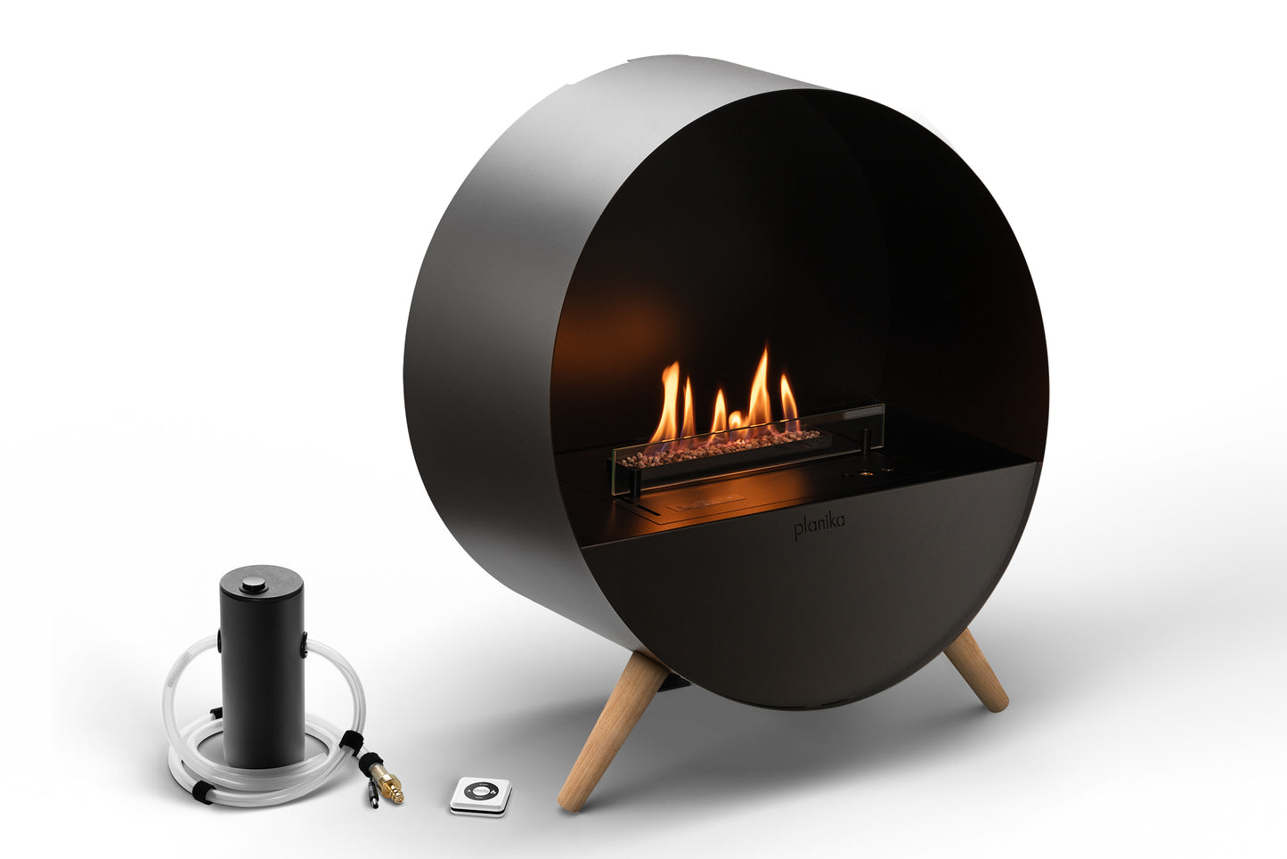 Automatische Vrijstaande Bioethanol Haard | Bubble Floor | Planika