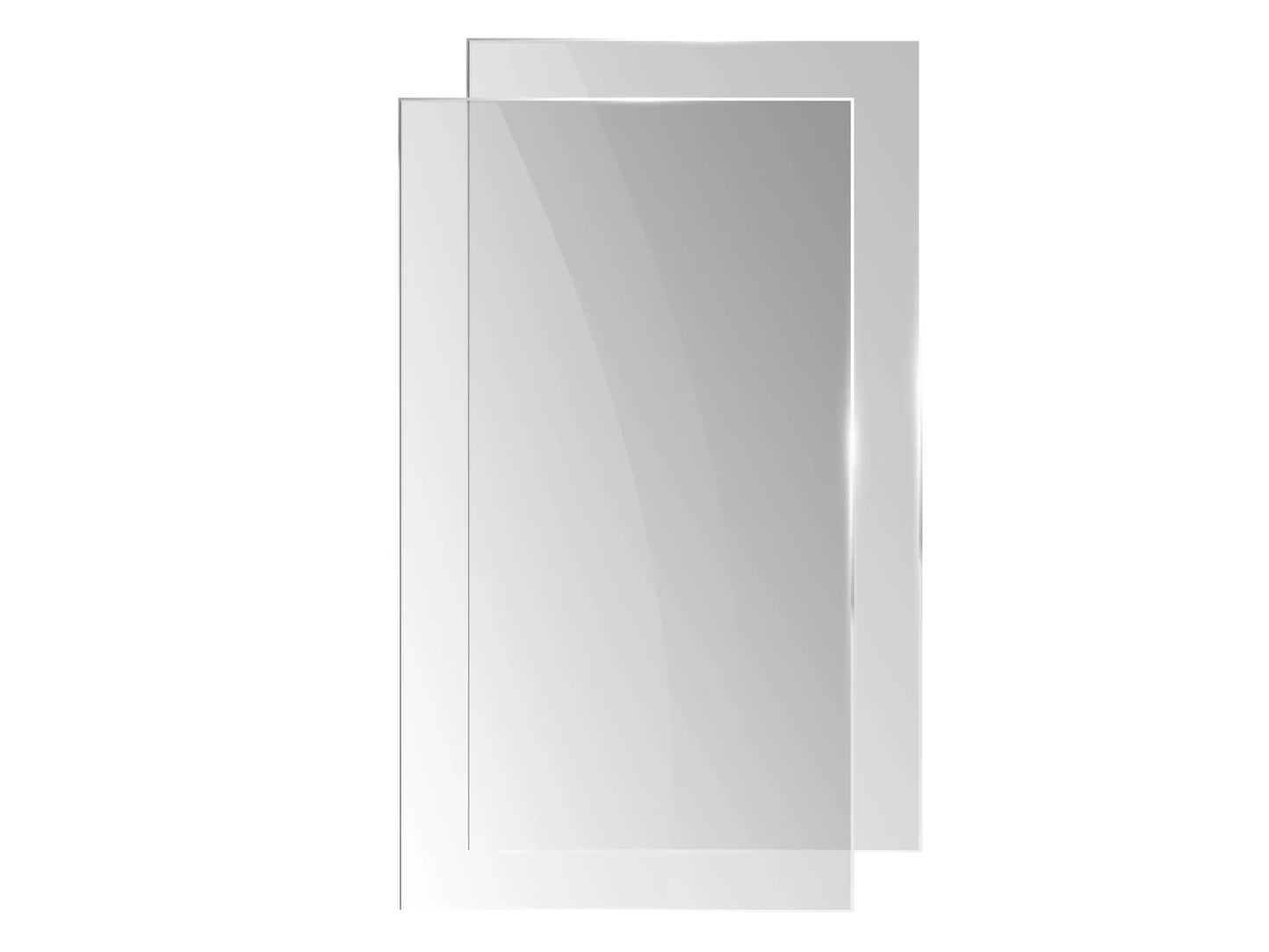 Set van vier vervangende glaspanelen voor Faro buitenhaard, gemaakt van gehard glas voor optimale veiligheid en zichtbaarheid van de vlammen.