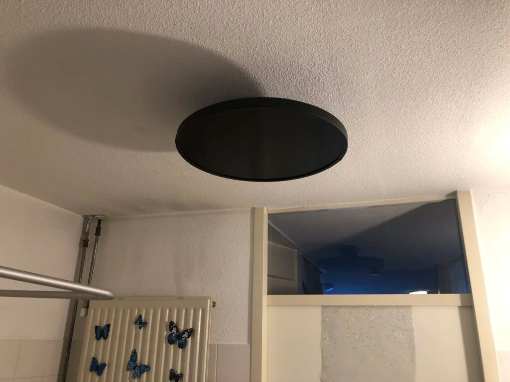 G-Cera Ronde Infrarood Plafondverwarmer met Slimme Bediening | Infralia