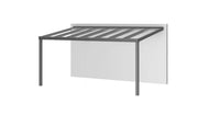 Aluminium veranda met glasdak - 500x300 cm op 2 staanders | Langere overspanning zonder extra kosten