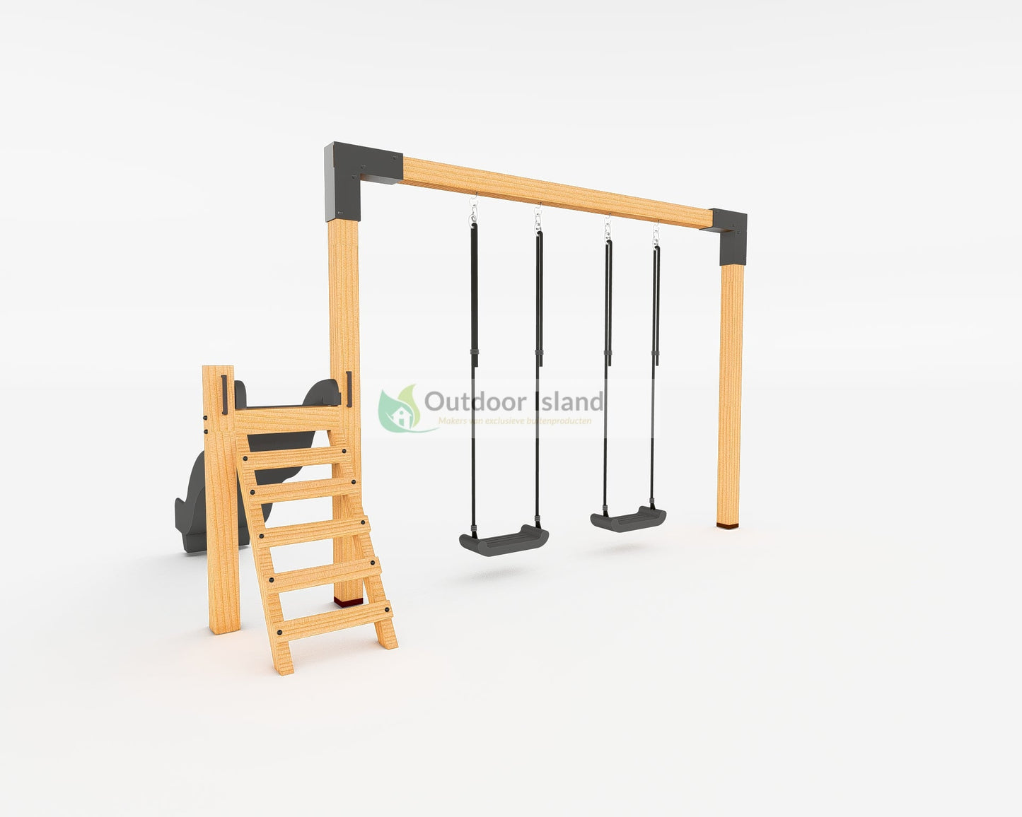 Schommel met Glijbaan | Outdoor Island | Douglashout Outdoor Island
