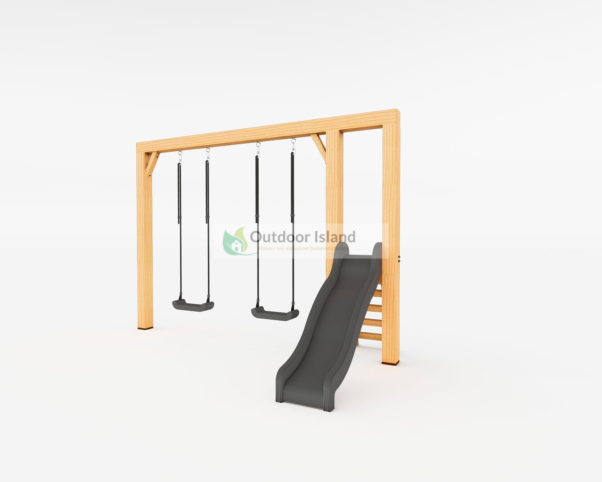 Schommel met Glijbaan | Outdoor Island | Douglashout Outdoor Island