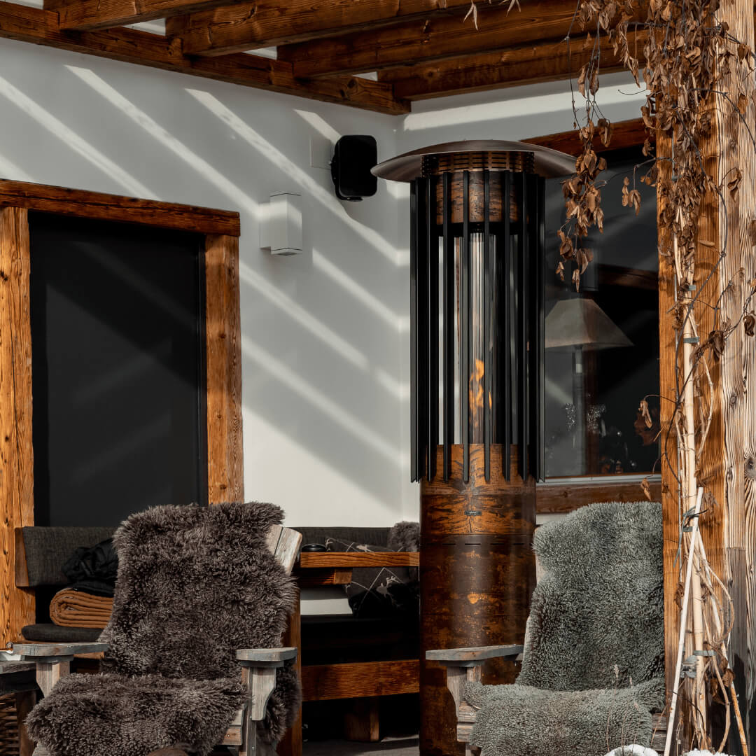 Hedges Hyperion Gaskamin für draußen – luxuriöser Design-Terrassenkamin | GlammFire - Chique Buiten Leven - GlammFire - Gaskamin für draußen