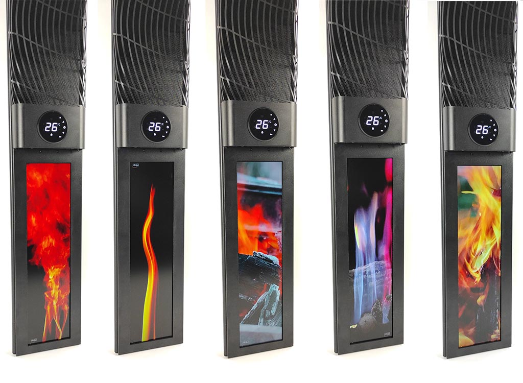 Infralia G-Cera sfeerhaard in verticale opstelling tegen een lichte achtergrond