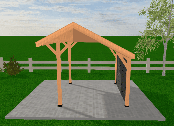 Douglas houten kapschuur Grandiose YARD Outdoor 400x250 - Chique Buiten Leven - YARD Outdoor - vrijstaande Douglas overkapping