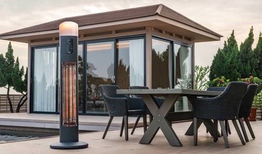 Infrarood Terrasverwarmer – Vrijstaande Diana Terrasverwarmer voor Buiten | Infralia - Chique Buiten Leven - Infralia Infrarood terrasverwarmer