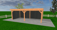 Rechter zijwand + Achterwand + Linker zijwand
