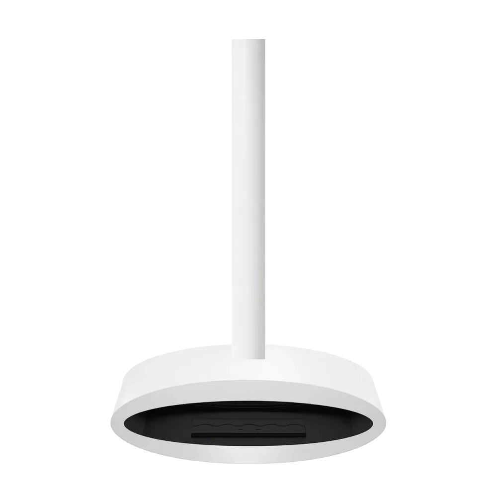 Gesloten witte plafondhaard Ova Tube 120 cm