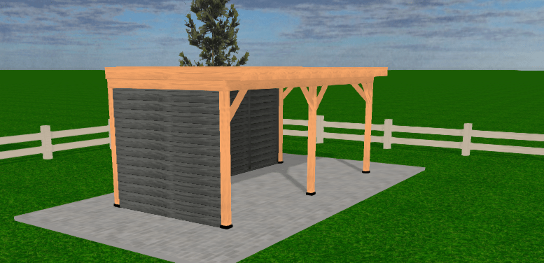 Douglas houten overkapping plat dak Grandiose YARD Outdoor 600x270 - Chique Buiten Leven - YARD Outdoor vrijstaande Douglas overkapping