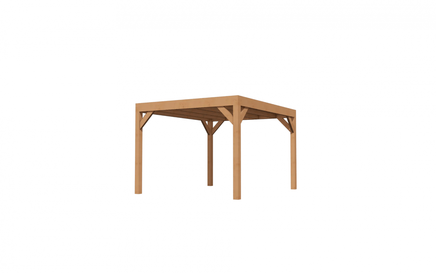 Overkapping van Douglashout YARD Outdoor Cubique - Bouwpakket - Chique Buiten Leven - YARD Outdoor - vrijstaande Douglas overkapping