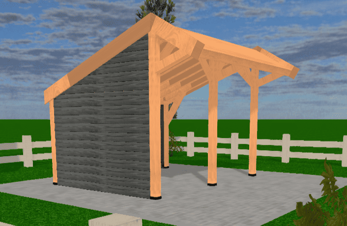 Douglas houten kapschuur Sublime YARD Outdoor 400x300 - Chique Buiten Leven - YARD Outdoor vrijstaande Douglas overkapping