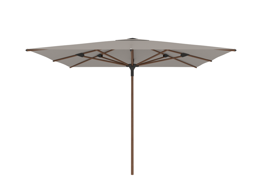 Parasol | Jardinico | Amalfi | Teak Mast en Vierkante Luifel