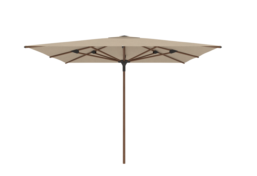 Parasol | Jardinico | Amalfi | Teak Mast en Vierkante Luifel