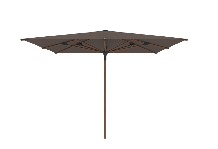 Sonnenschirm | Jardinico | Amalfi | Teakmast und quadratische Bespannung – Chique Buiten Leven – Jardinico – Design-Sonnenschirm