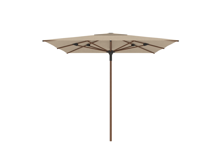 Parasol | Jardinico | Amalfi | Teak Mast en Vierkante Luifel