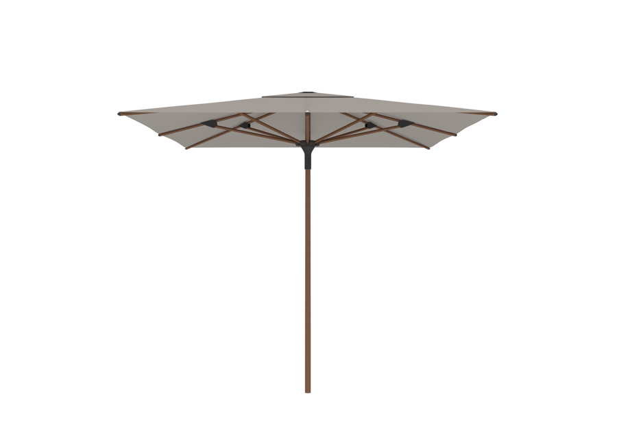 Parasol | Jardinico | Amalfi | Teak Mast en Vierkante Luifel