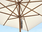 Jardinico Parasol MOOREA – Teak Middenmast met Weerbestendig Doek