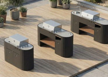 Buitenkeuken met Gas BBQ en Werkblad – Q-boo OVO™ GM