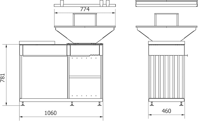 Buitenhaard met Grill – Quadrum Horizontale Houtgestookte BBQ & Vuurplaats | Kratki