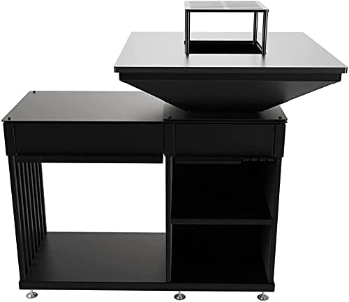 Buitenhaard met Grill – Quadrum Horizontale Houtgestookte BBQ & Vuurplaats | Kratki - Chique Buiten Leven - Kratki Vuurschaal BBQ Grill