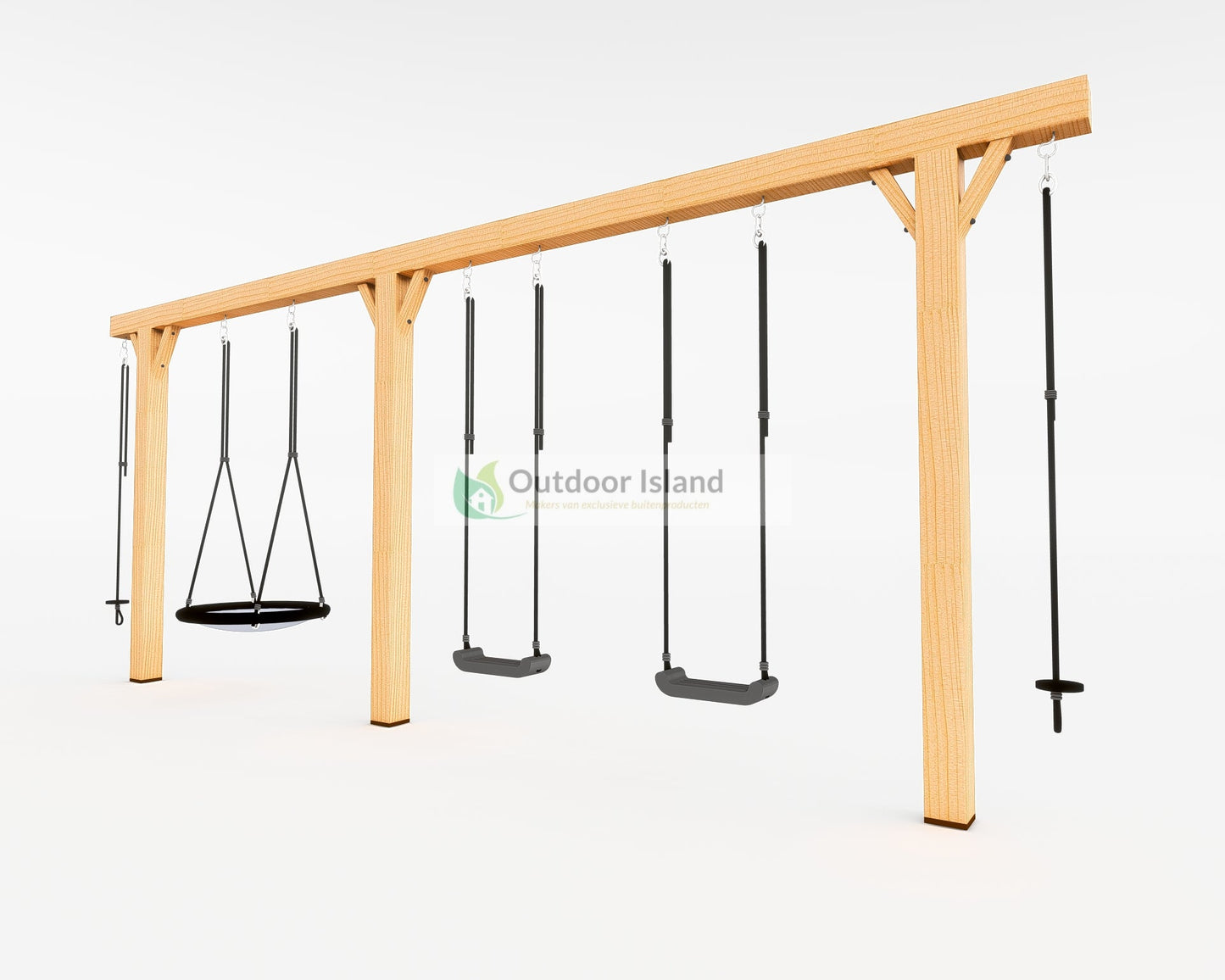 Outdoor Island | Schommelset van Douglashout voor Tuin | 600 cm Outdoor Island