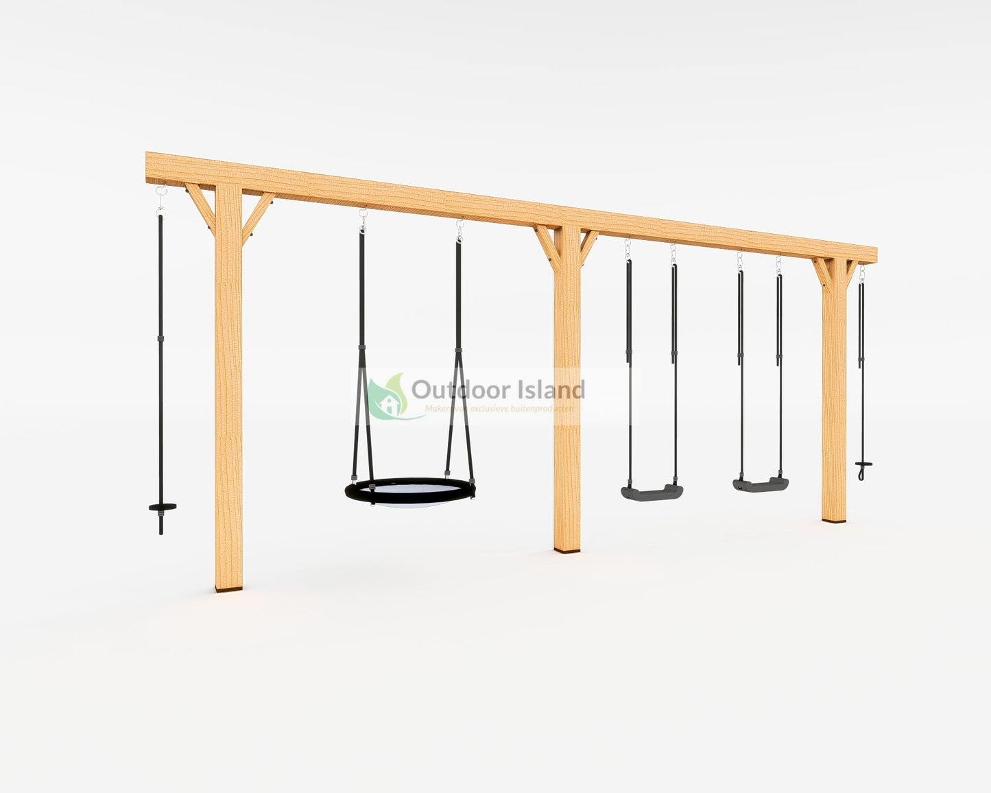 Outdoor Island | Schommelset van Douglashout voor Tuin | 600 cm Outdoor Island