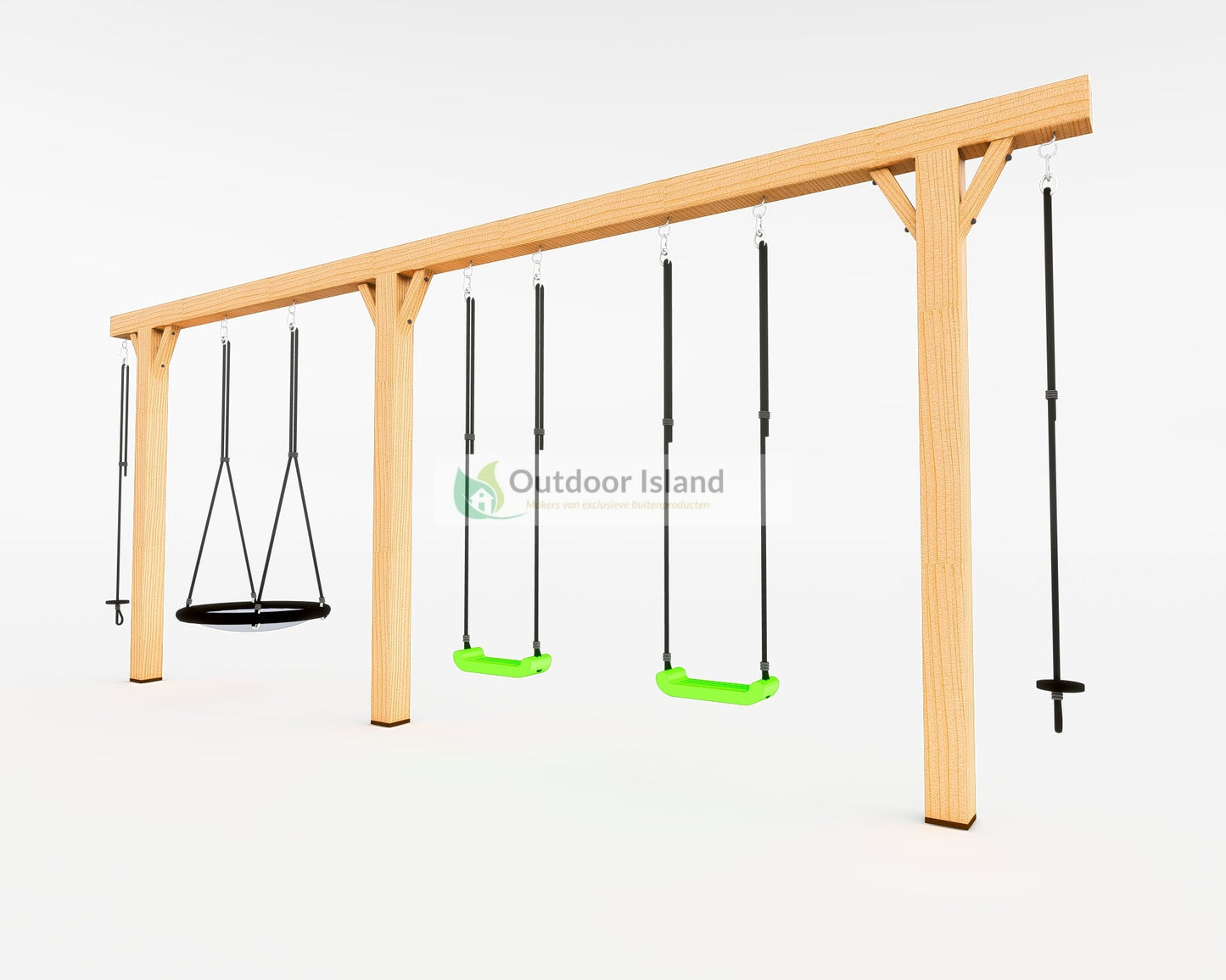 Outdoor Island | Schommelset van Douglashout voor Tuin | 600 cm Outdoor Island