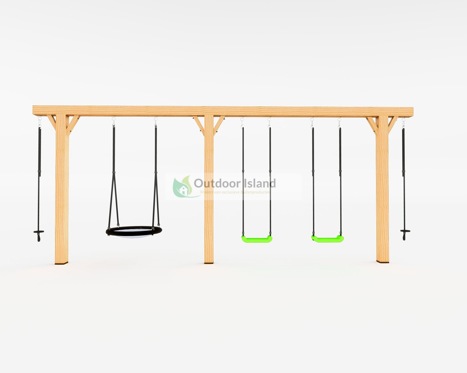 Outdoor Island | Schommelset van Douglashout voor Tuin | 600 cm Outdoor Island